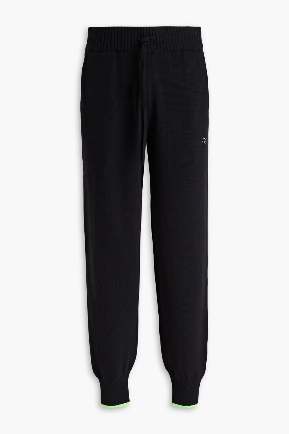 

Спортивные брюки из смеси шерсти и кашемира Msgm, черный