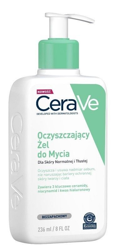CeraVe Oczyszczający Żel do Mycia гель для умывания лица и тела, 236 ml