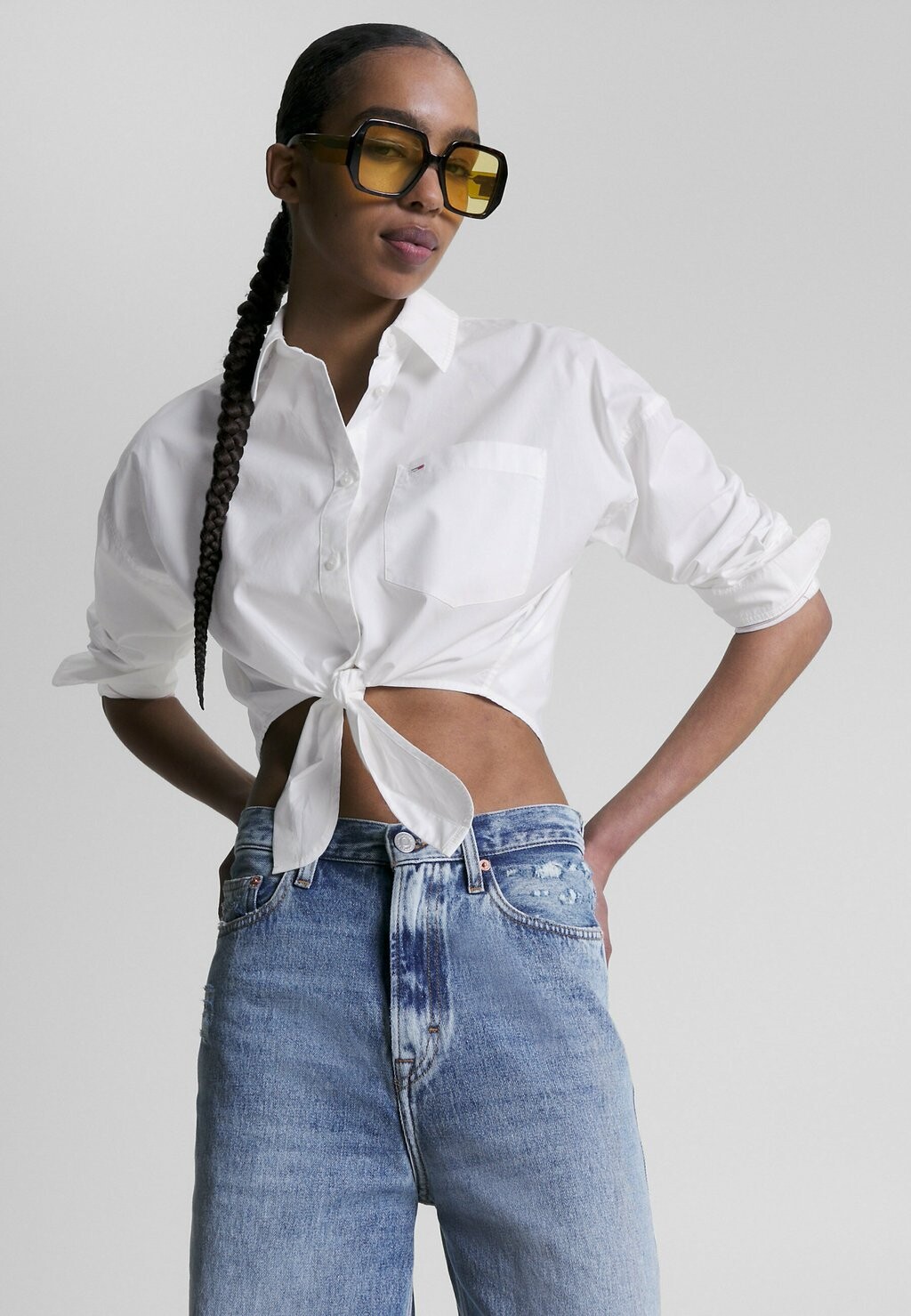 

Рубашка Tommy Jeans, белый