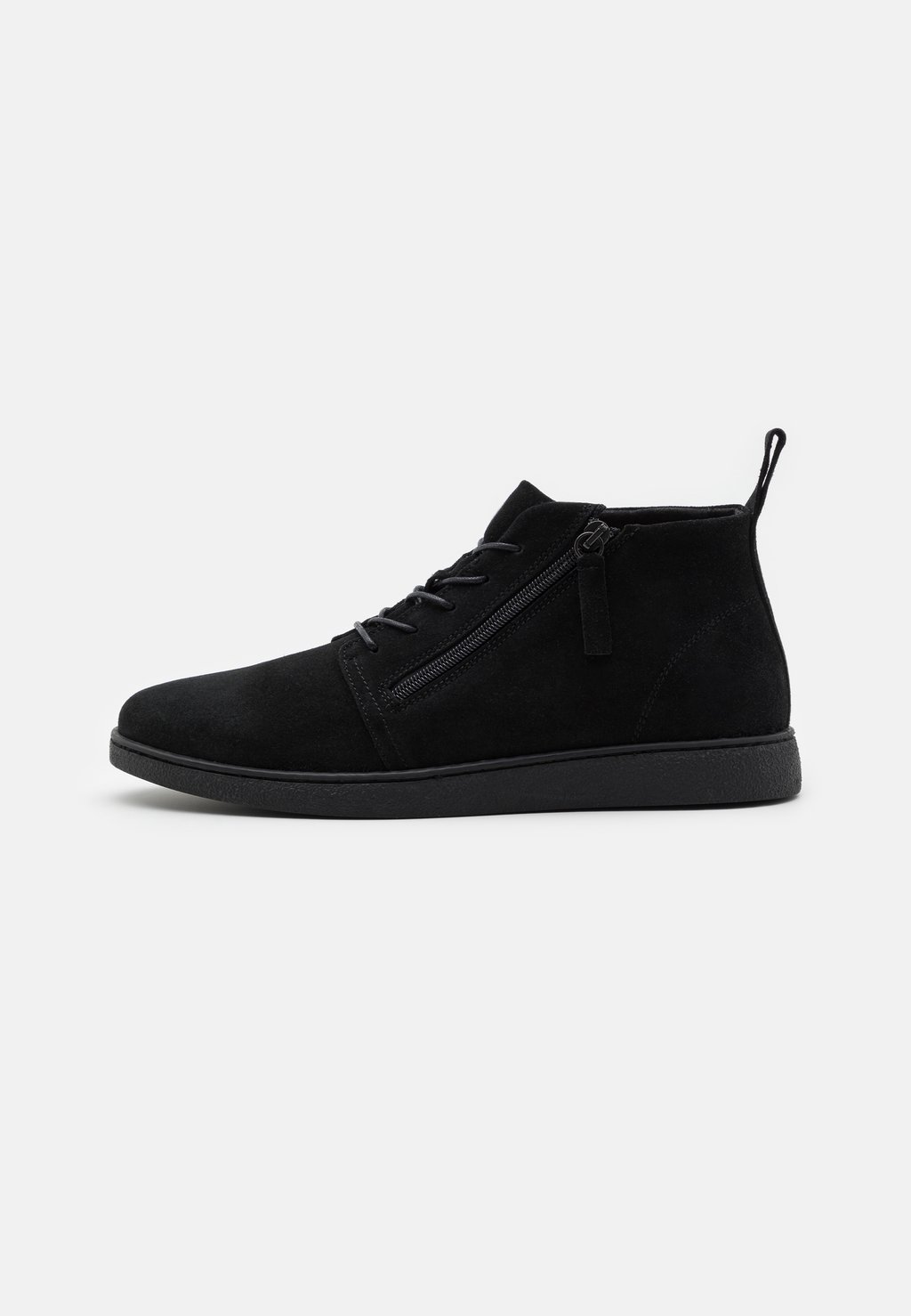 Спортивные туфли на шнуровке Leather Zign, черный