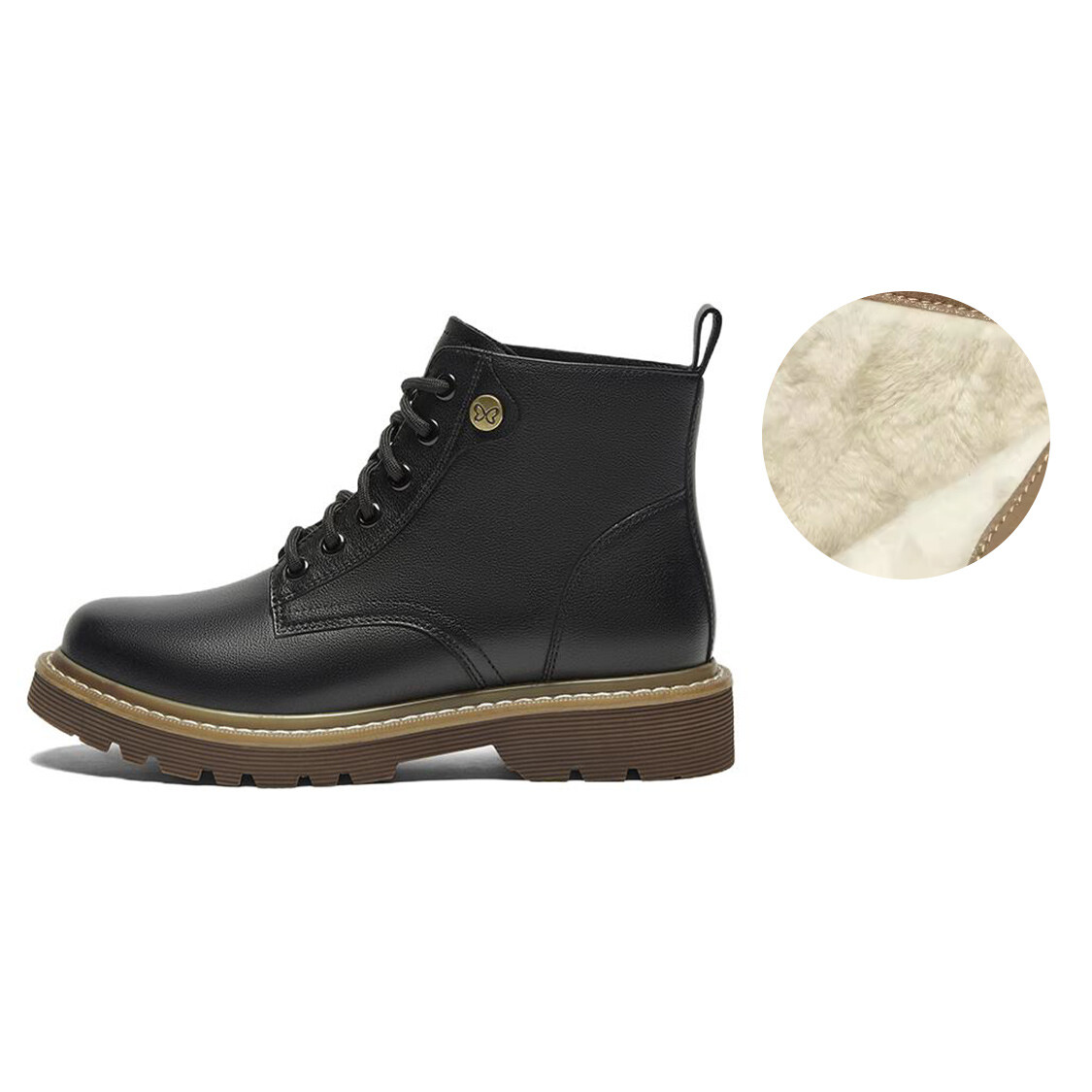 

Ботинки Martin Boot женские Basto, цвет Inside off-white velvet