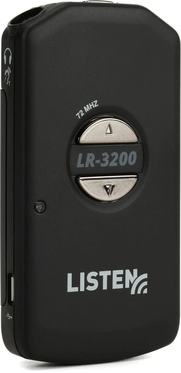 

Listen Technologies LR-3200 Интеллектуальный радиочастотный DSP-приемник — 72 МГц