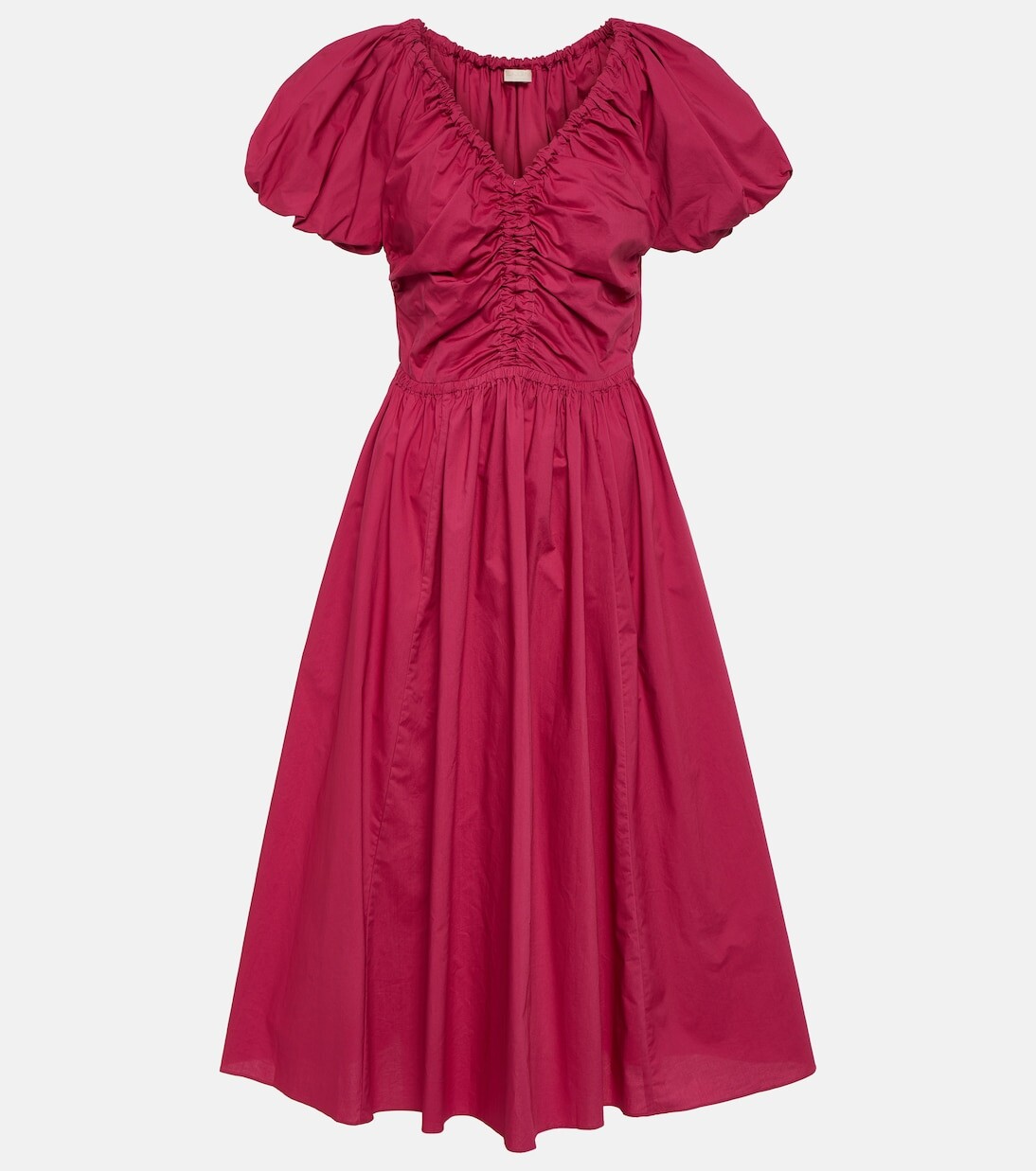 

Платье миди cecile из хлопкового поплина Ulla Johnson, черный
