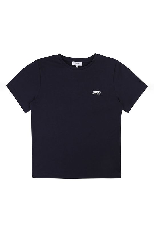 Детская футболка 164-176 см Boss, темно-синий детская футболка кибер жираф 164 синий