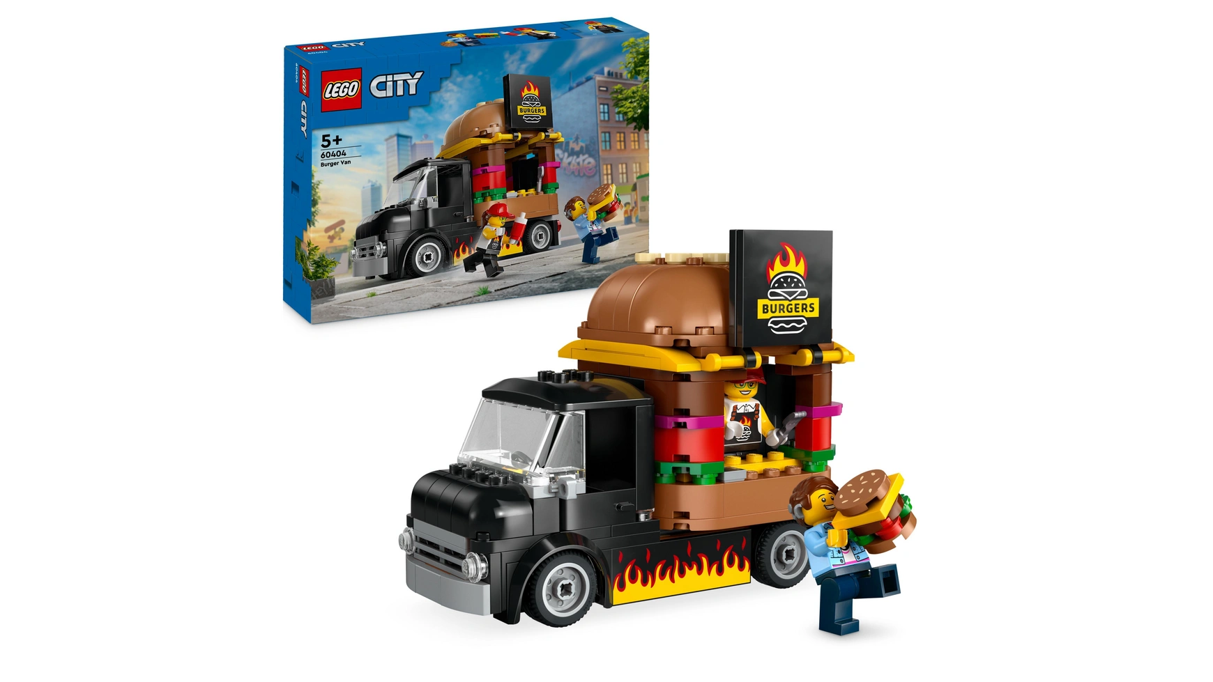 Lego City Грузовик с бургерами lego 60357 stunt truck