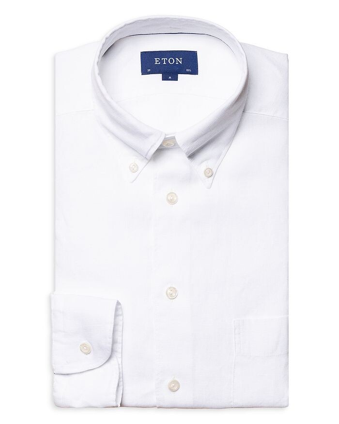 

Рубашка Slim Fit из однотонного льна Eton