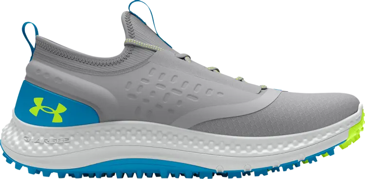 

Кроссовки Charged Phantom Spikeless Golf GS 'Mod Grey High Vis Yellow', серый