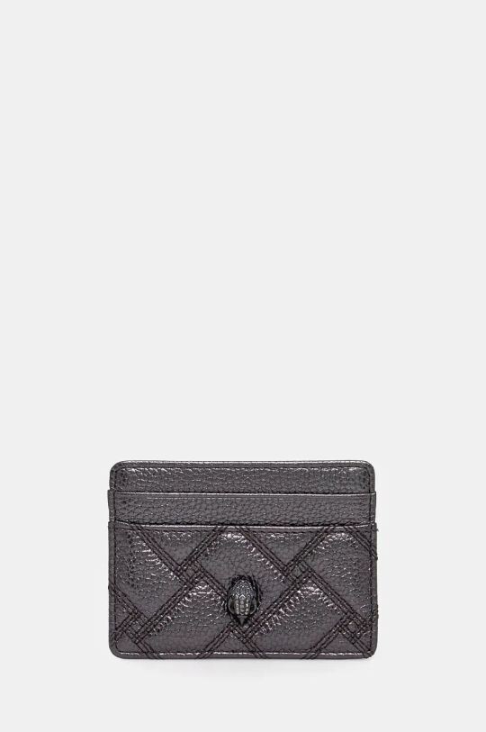 

МАЛЕНЬКАЯ кожаная визитница из кожи Kurt Geiger London, серебряный