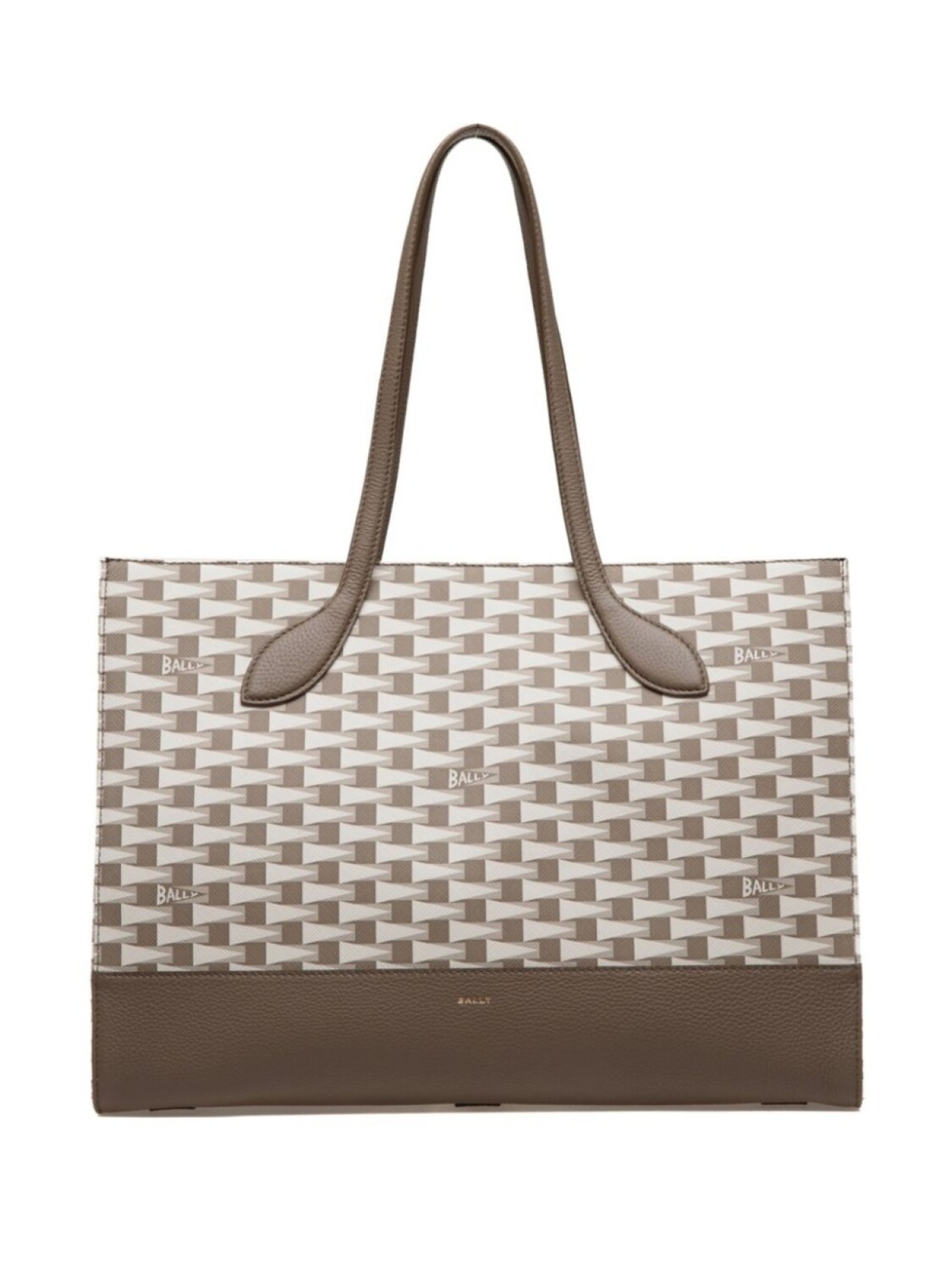 

Bally сумка-тоут Pennant с геометричным узором, серый