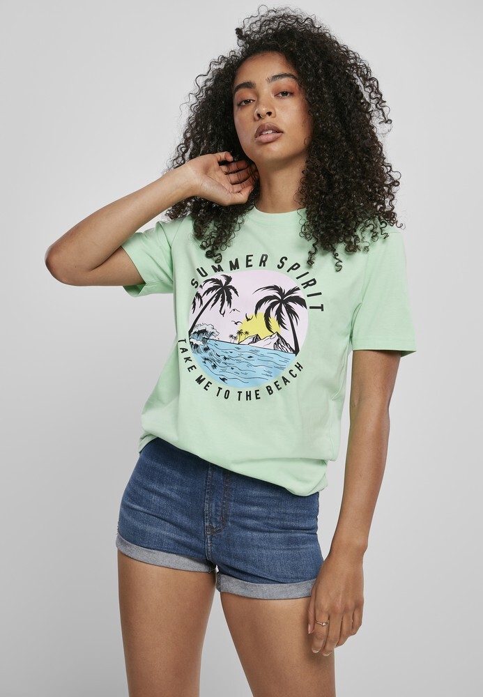 

Футболка Mister Tee Ladies Summer Spirit Tee, зеленый