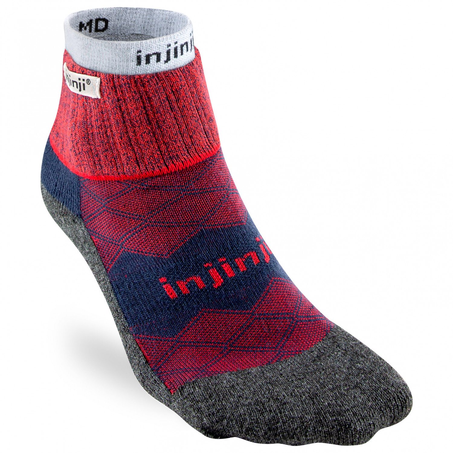 

Носки для бега Injinji Liner+Runner Mini Crew, цвет Brick