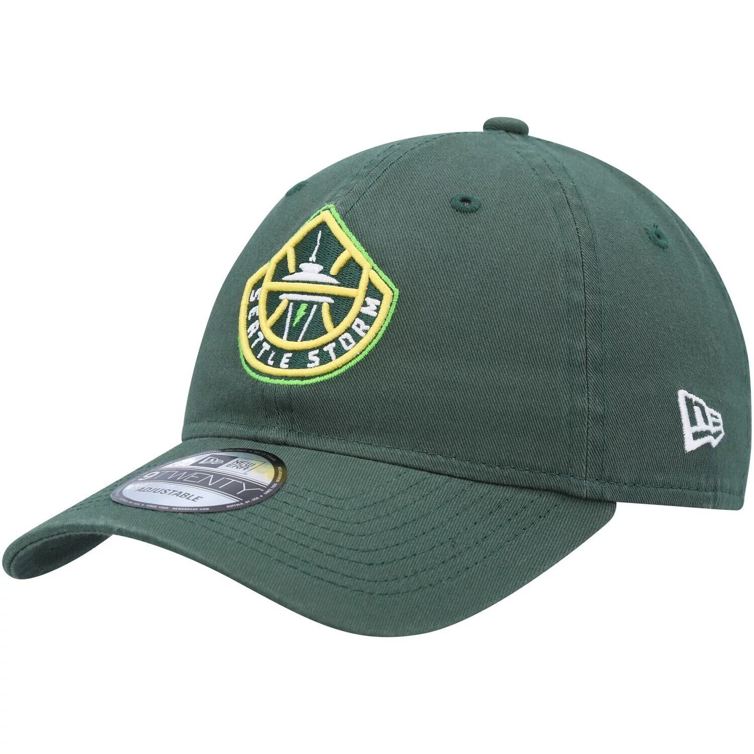 

Мужская регулируемая шляпа с логотипом New Era Green Seattle Storm Core 9TWENTY