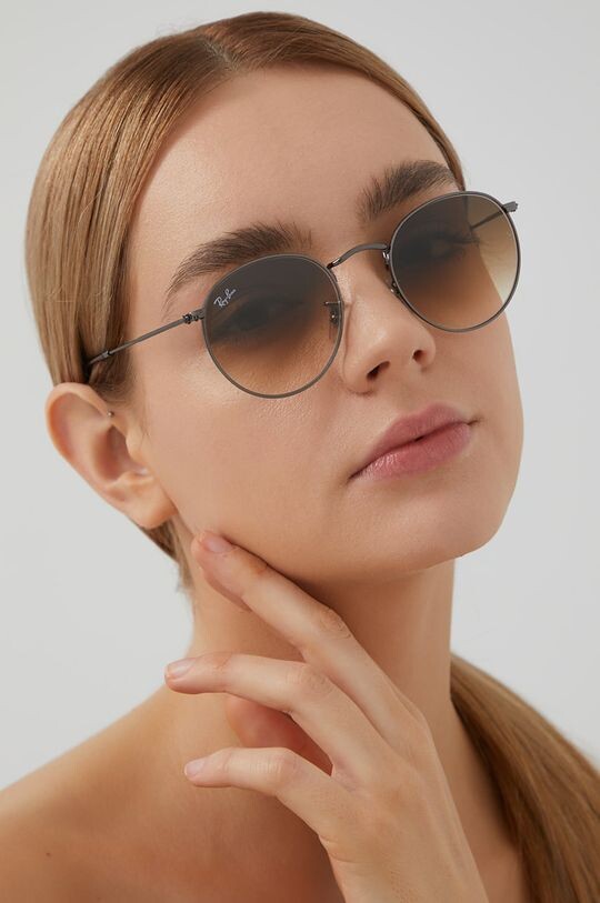 

Очки круглые металлические 0RB3447N.004/51.53.D Ray-Ban, коричневый