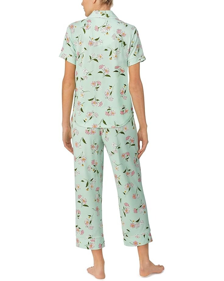 

Пижамный комплект Kate Spade New York Short Sleeve Notch Cropped PJ Set, цвет Frog Floral