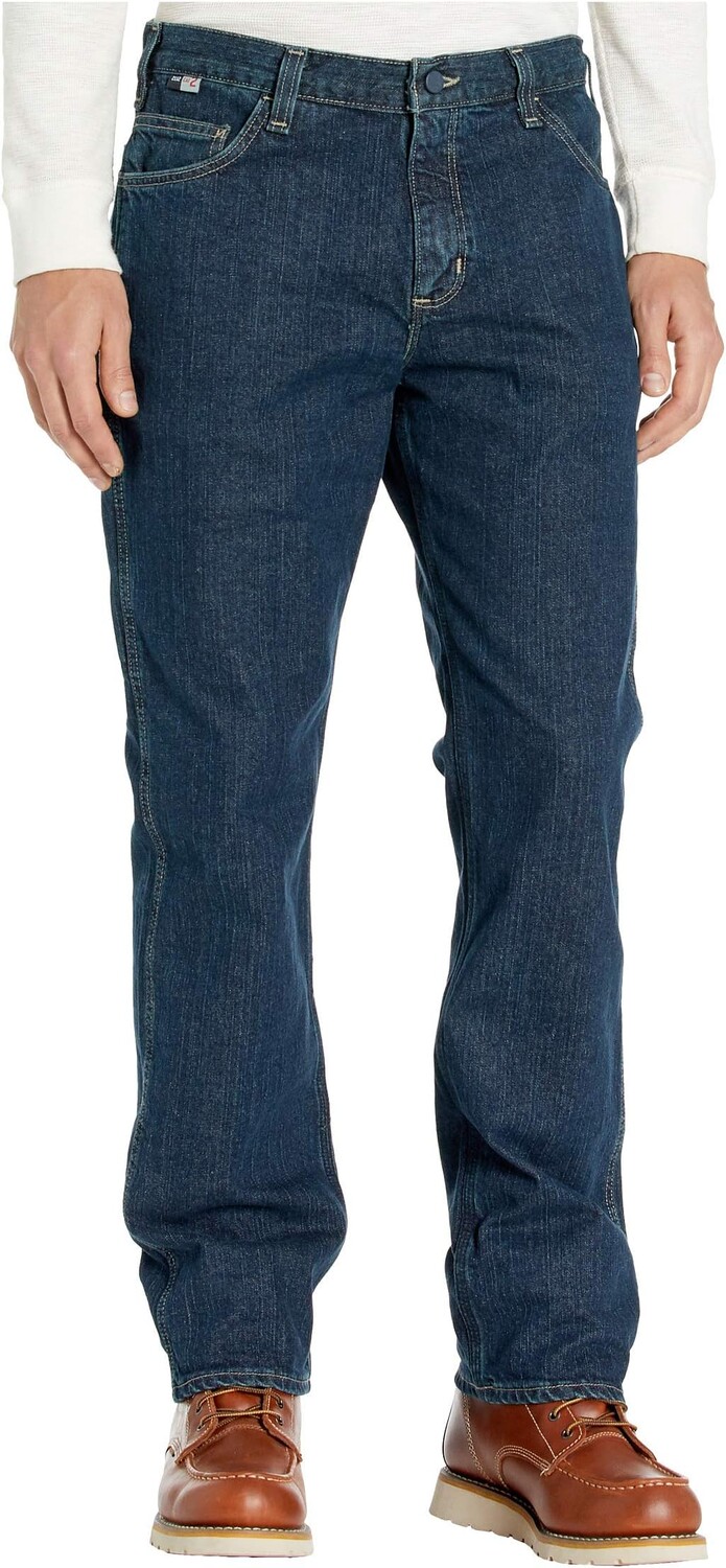 

Джинсы Flame-Resistant (FR) Rugged Relaxed Fit Flex Jeans Carhartt, цвет Deep Indigo Wash