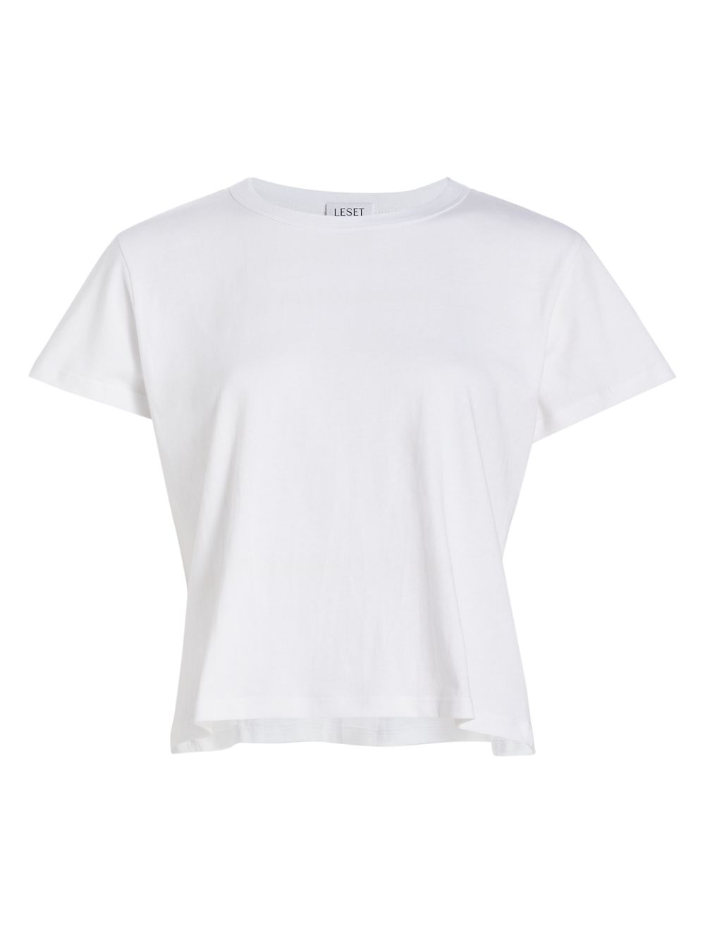 Хлопковая укороченная футболка Margo Leset, белый