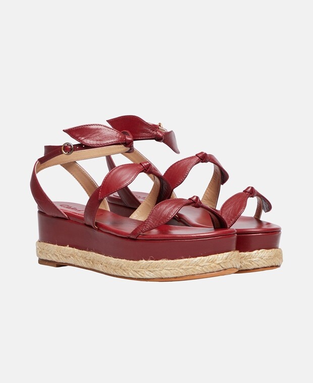

Босоножки на танкетке Chloé, красный
