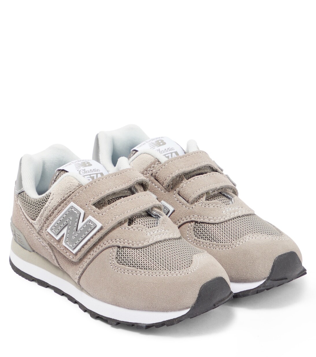 

Замшевые кроссовки 574 Core с крючками и петлями New Balance, серый