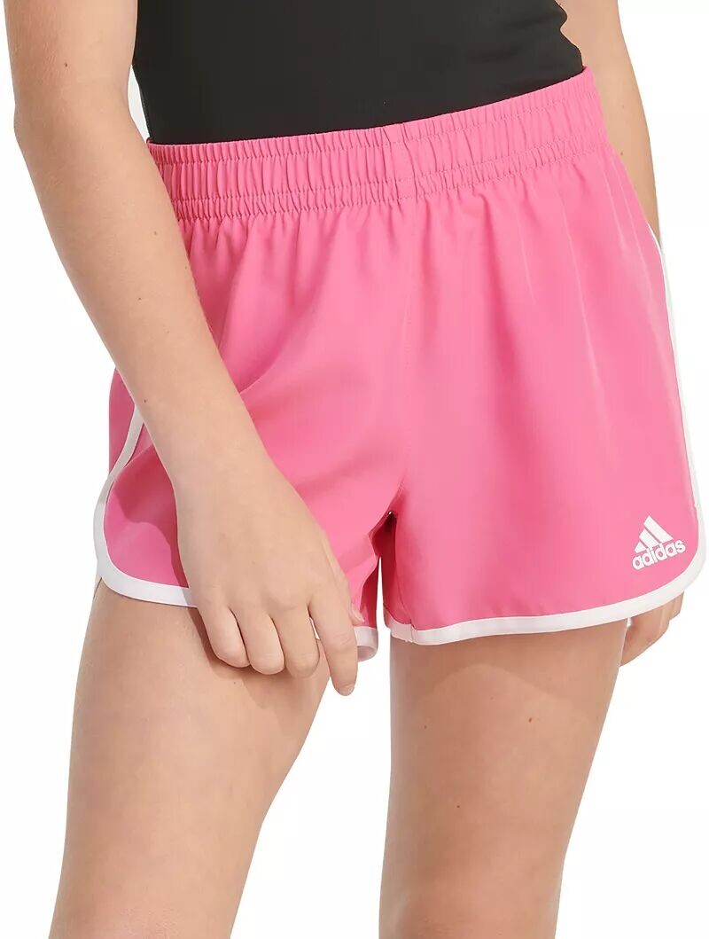 

Тканые шорты в стиле ретро для девочек Adidas с эластичным поясом