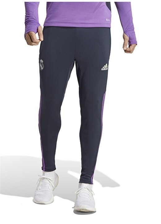 

Темно-синие мужские длинные спортивные штаны Adidas