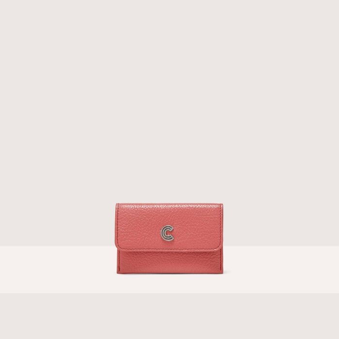 

Клатч из блестящей кожи с тиснением козы Coccinelle MYRINE SHINY GOAT, красный
