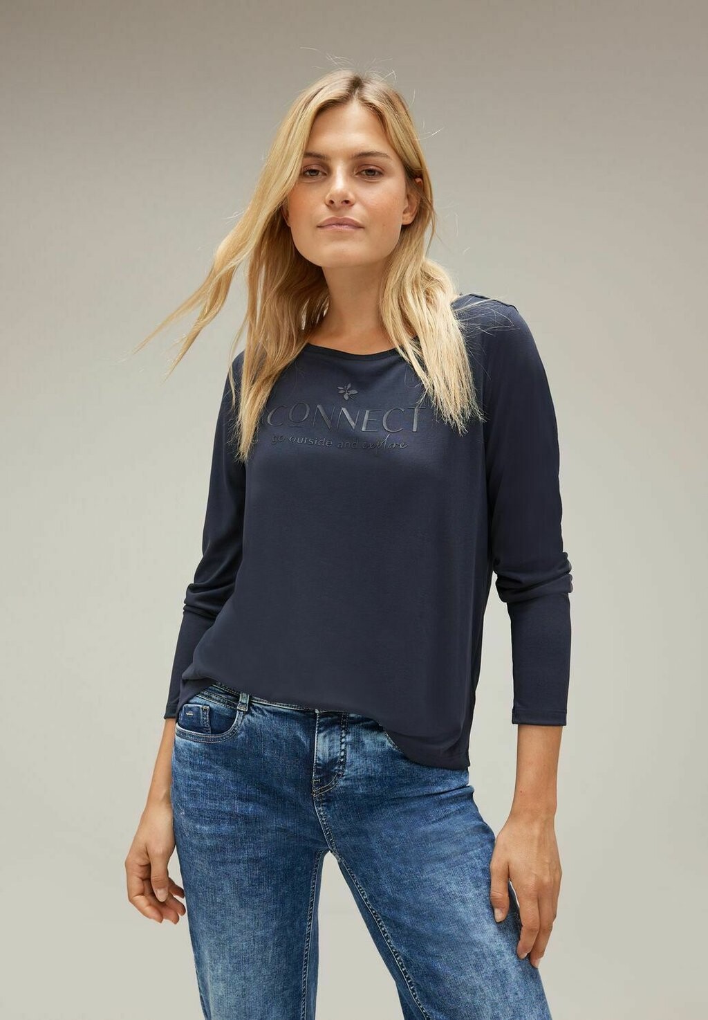 

Рубашка с длинным рукавом SEIDEN LOOK Street One, цвет blau