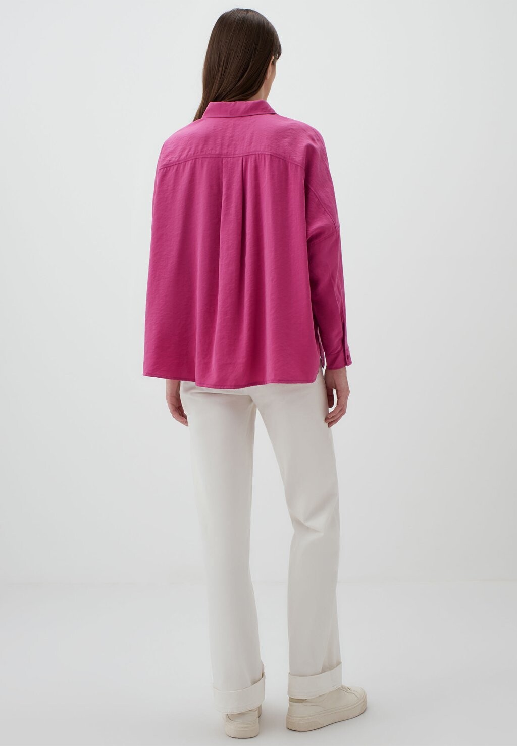 

Блузка на пуговицах LOOSE FIT LOW SLEEVED BACK LONG Jimmy Key, розовый