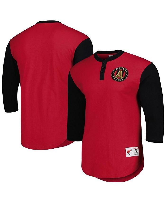 

Мужская красная футболка с длинным рукавом Atlanta United FC Legendary Henley Mitchell & Ness, красный
