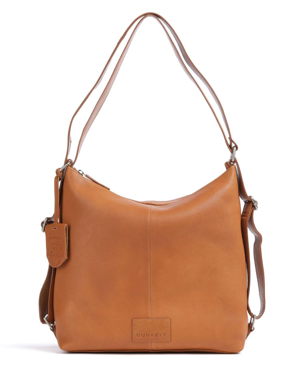 Мягкая сумка-рюкзак Skylar из мелкозернистой кожи. Burkely, коричневый