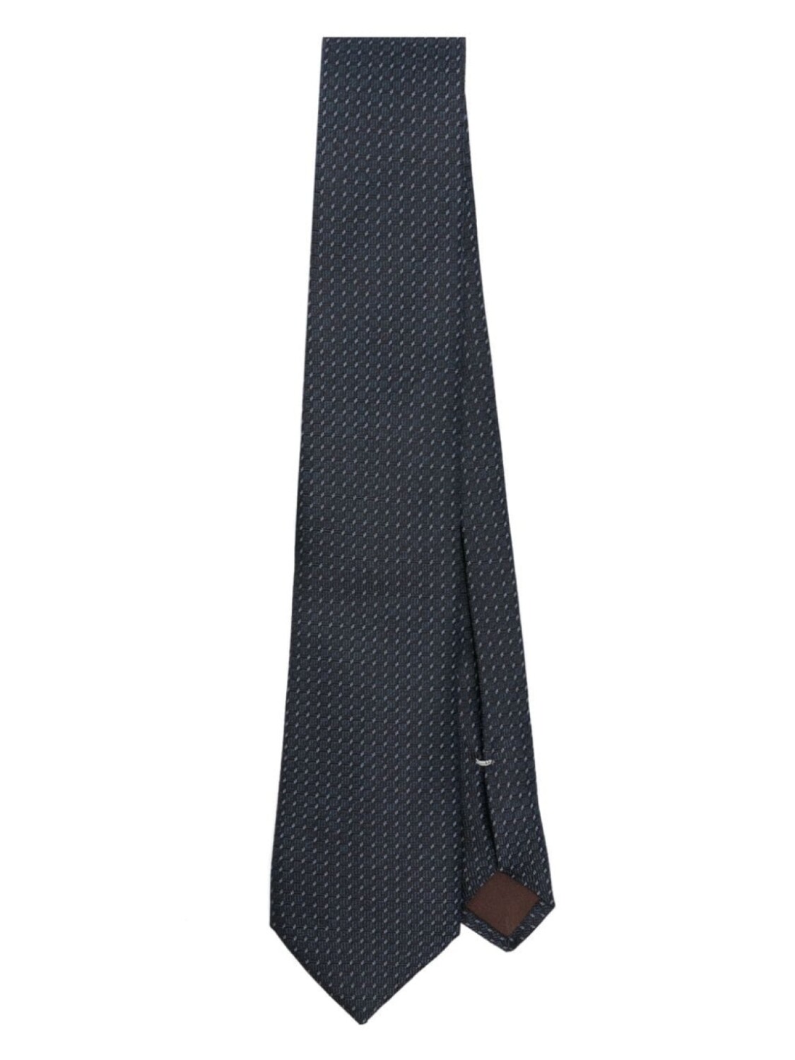 

Canali шелковый галстук с жаккардовым узором, синий