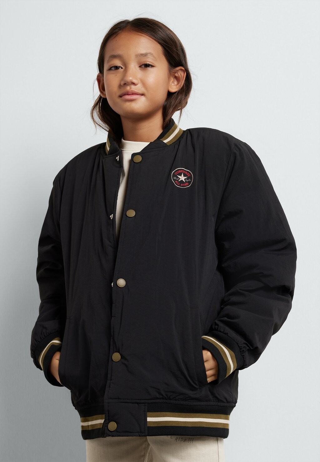 

Куртка-бомбер Varsity Unisex Converse, черный