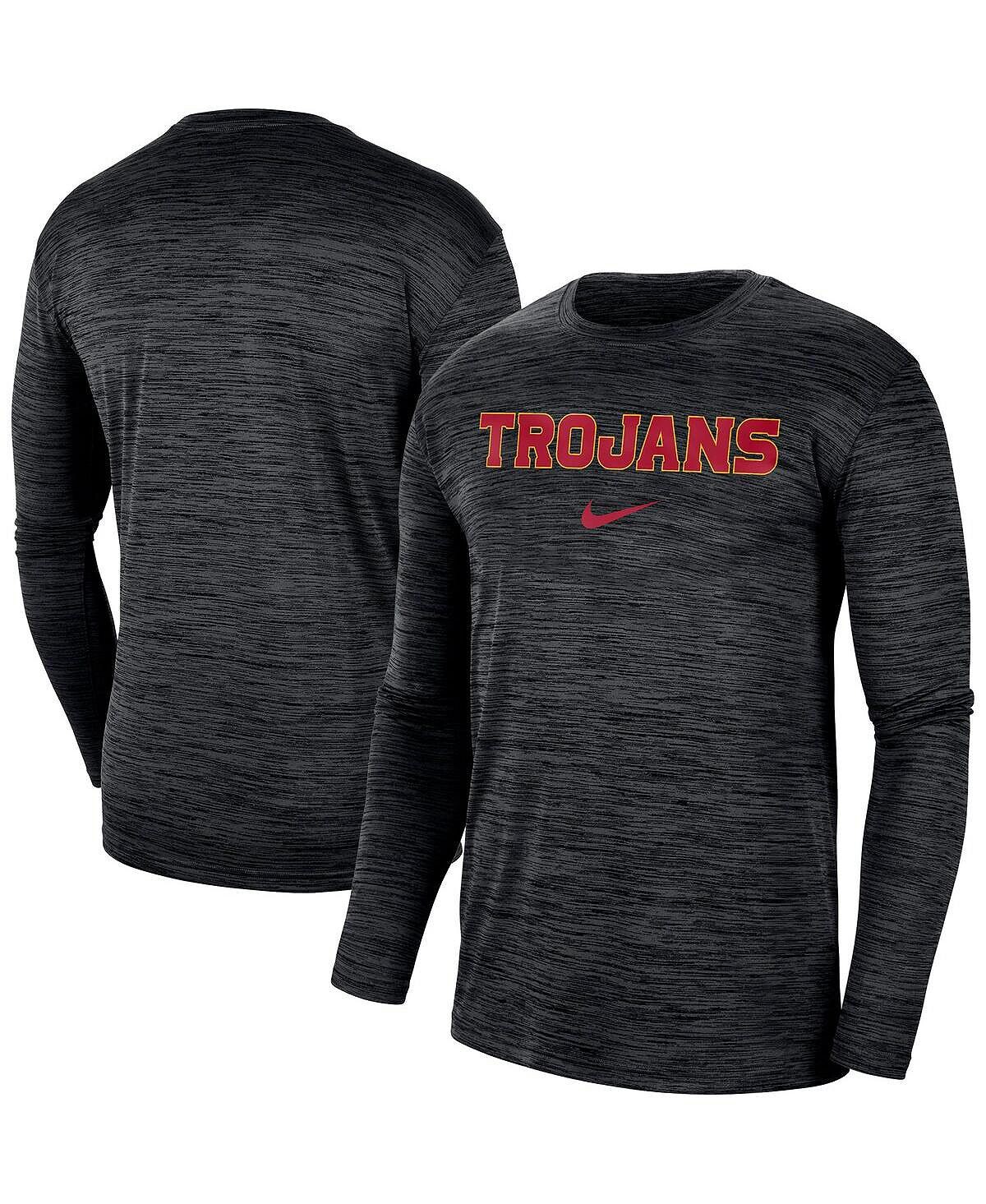 

Мужская черная футболка с длинным рукавом USC Trojans Team Velocity Performance Nike