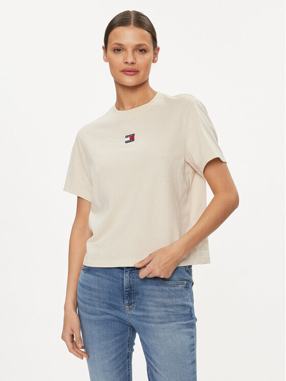 

Футболка свободного покроя Tommy Jeans, бежевый