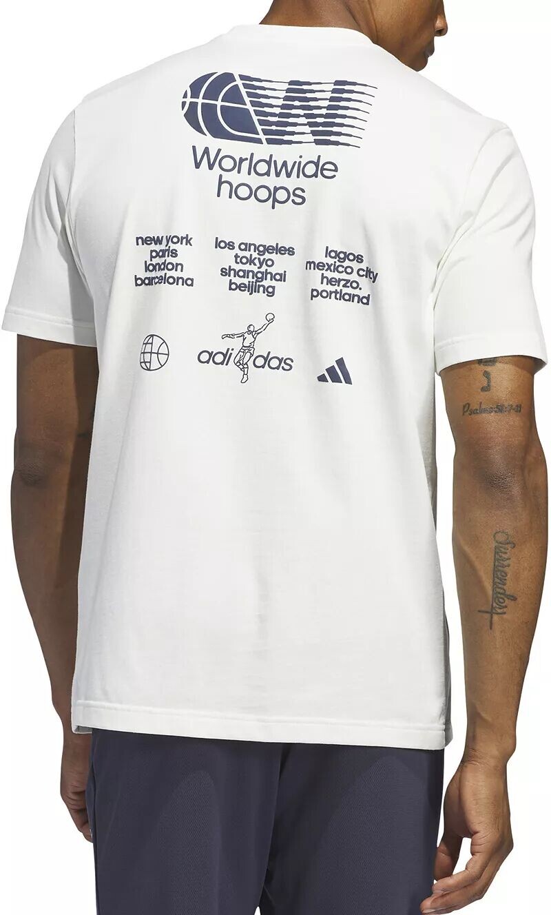

Мужская футболка с короткими рукавами и графикой Adidas Worldwide Hoops City