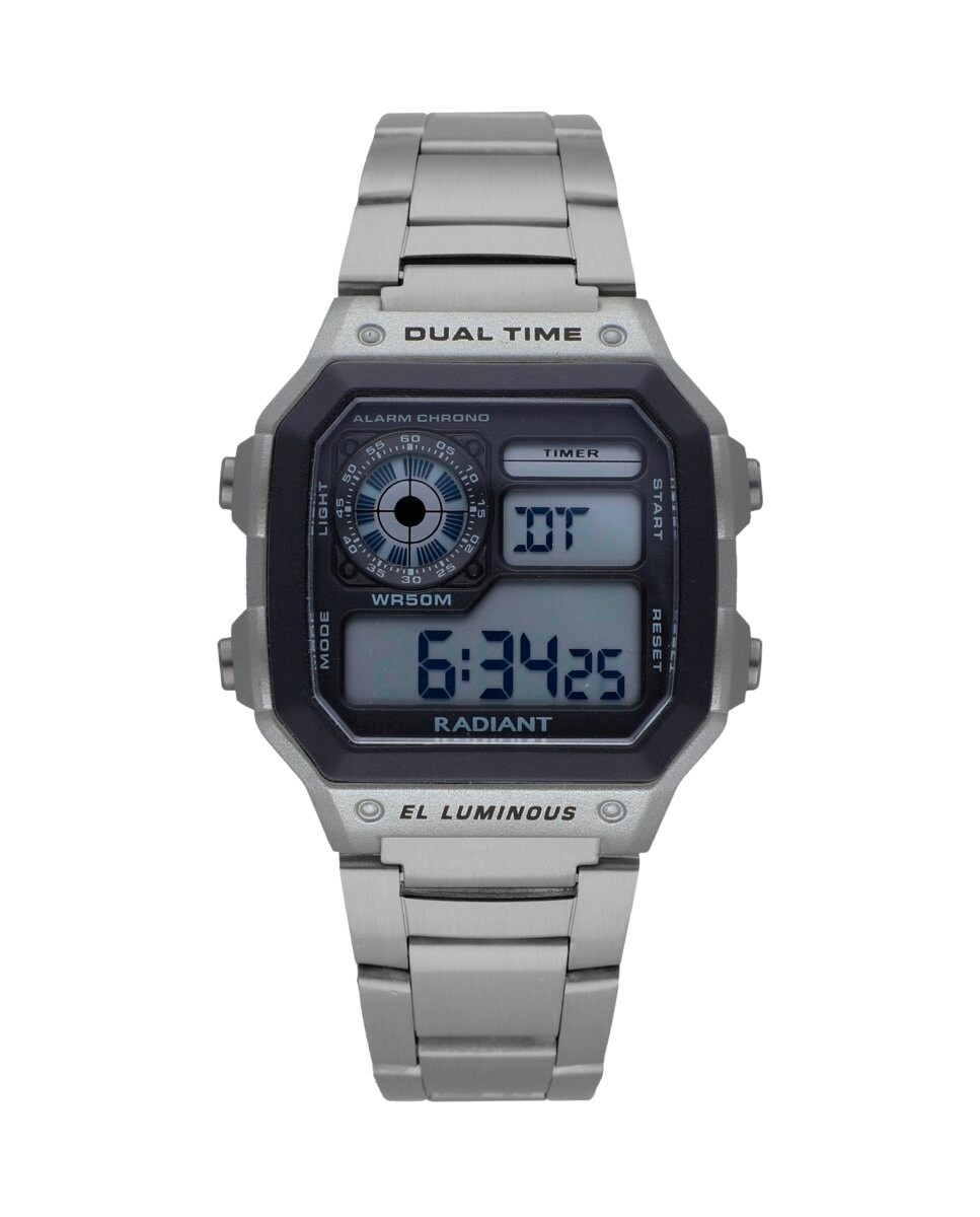 

Мужские часы Zuri RA505202 из стали и серого ремешка Radiant, серый
