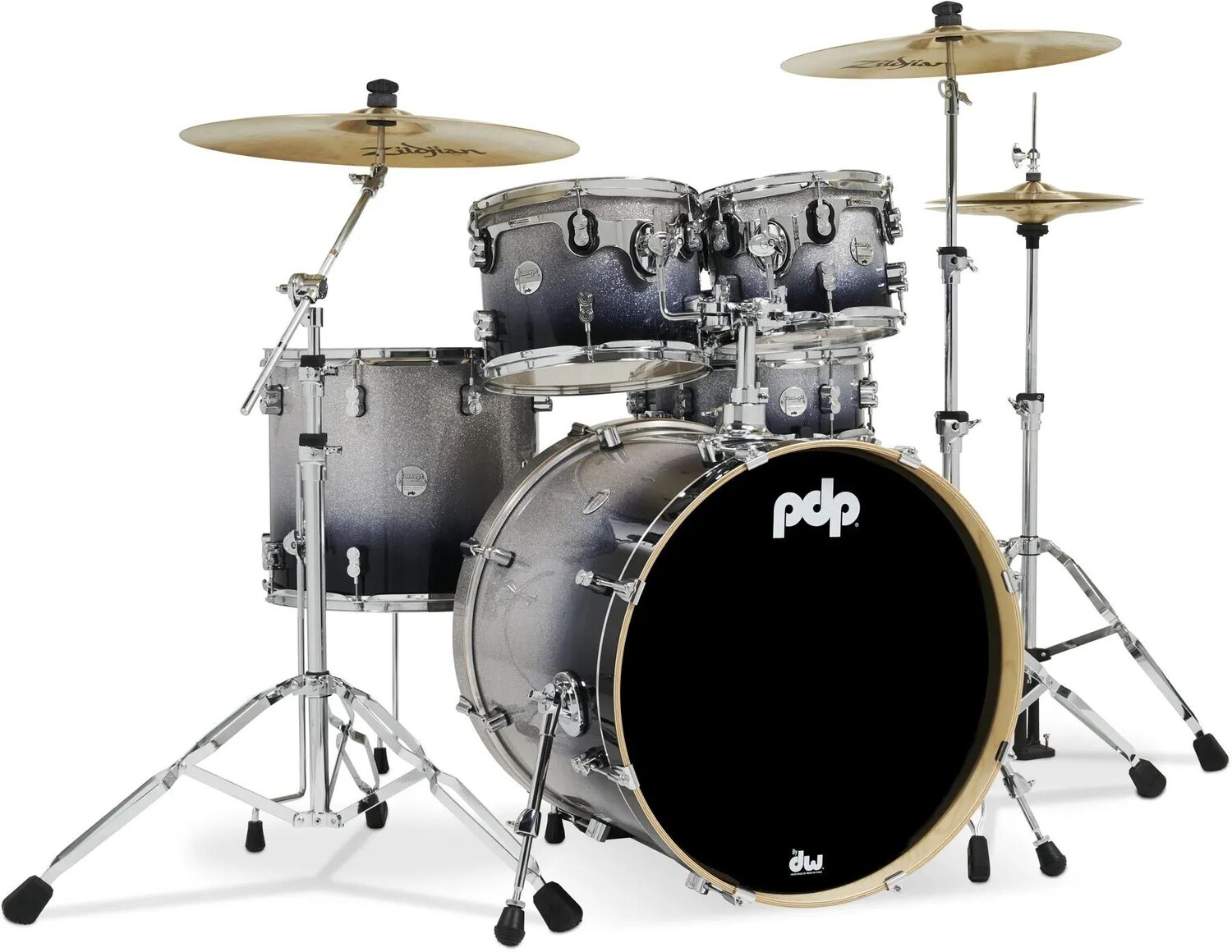 

Набор PDP Concept Maple Shell Pack, 5 предметов, цвет от серебристого до черного, с блеском и исчезновением