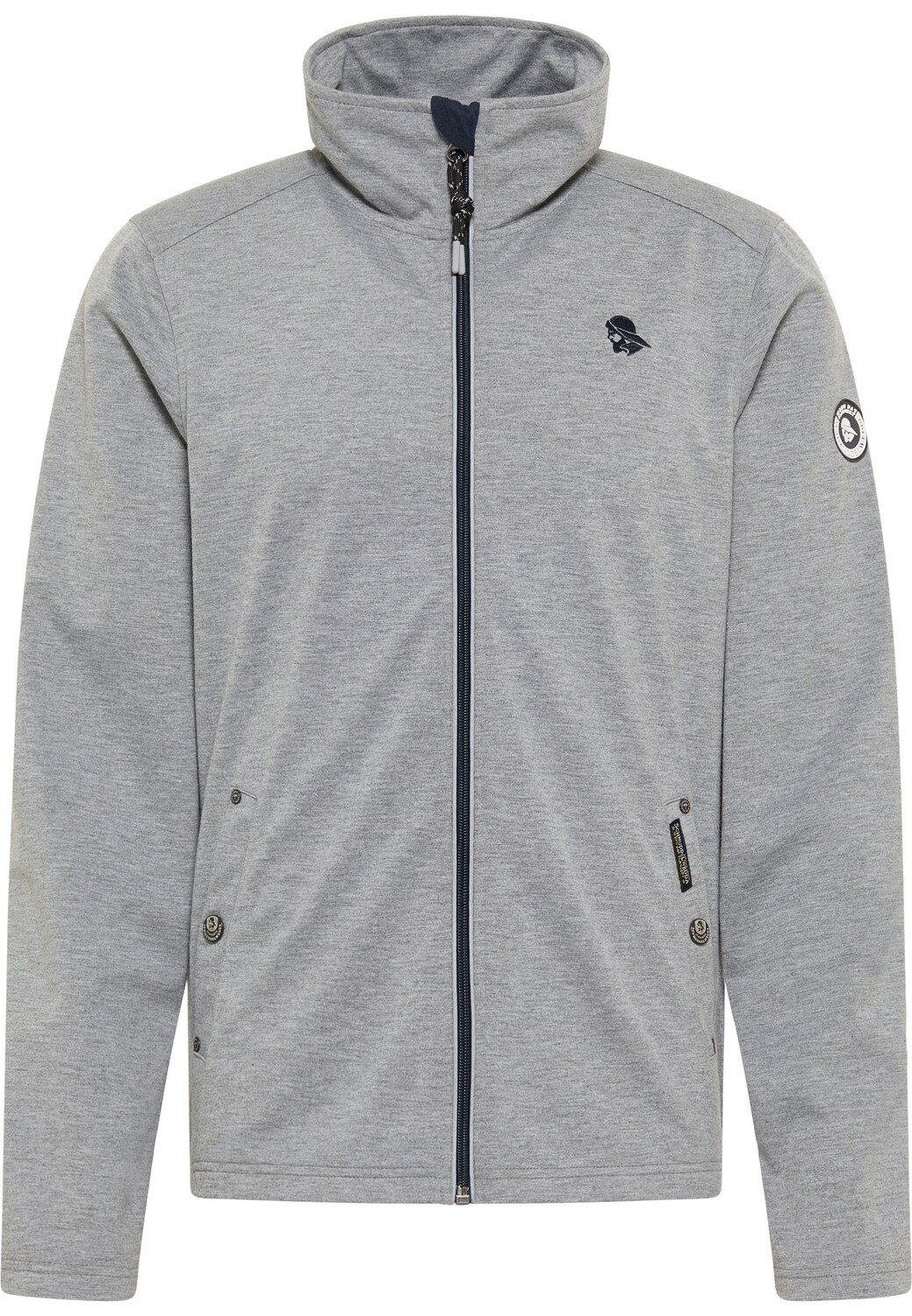 

Толстовка Schmuddelwedda Funktionsjacke, цвет Grau Melange Marine