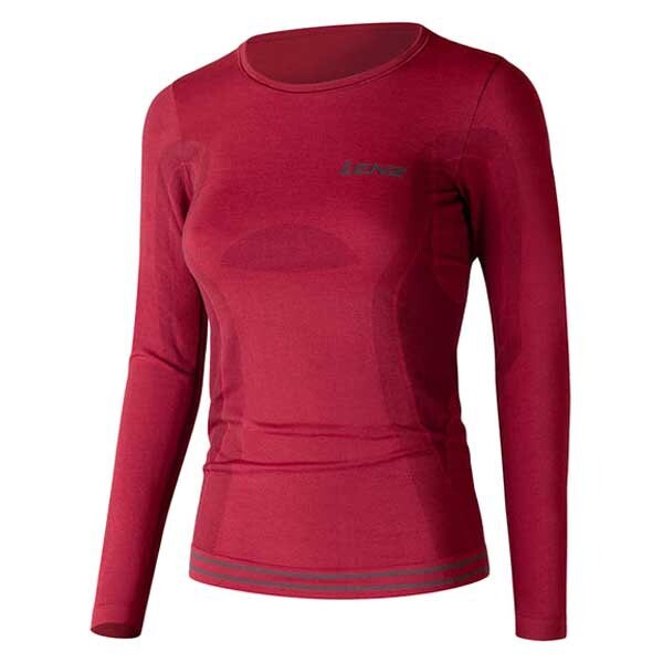 

Базовый слой с длинным рукавом Lenz Merino 6.0 Round Neck, красный
