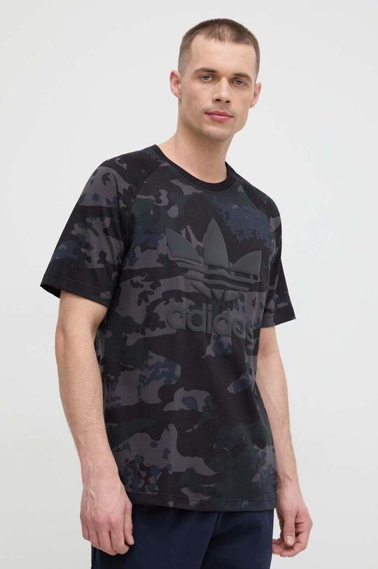 

Хлопковая футболка adidas Originals, черный