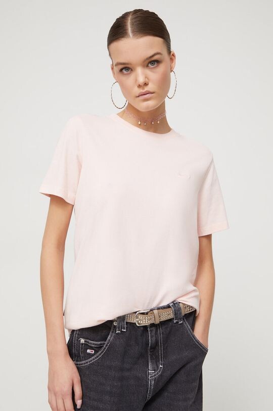 

Хлопковая футболка Superdry, розовый