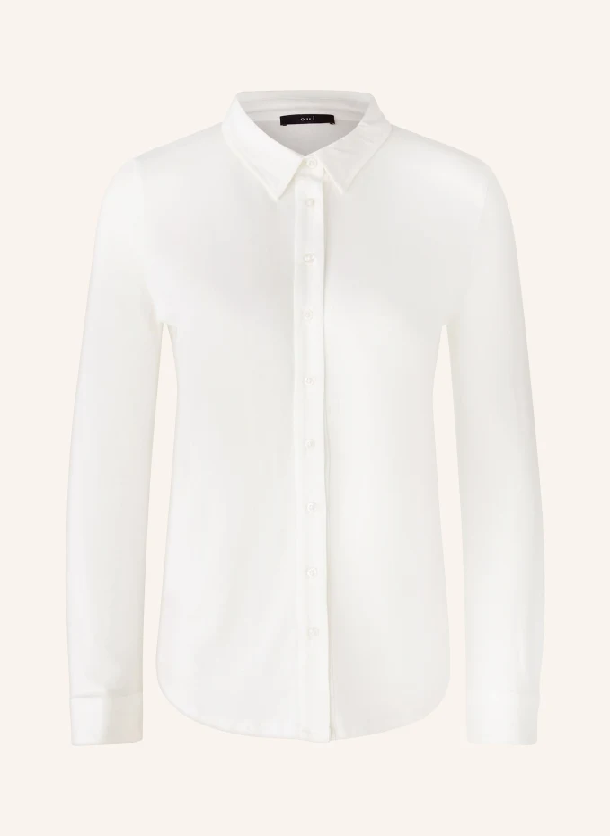 Блузка-рубашка из джерси Oui, белый