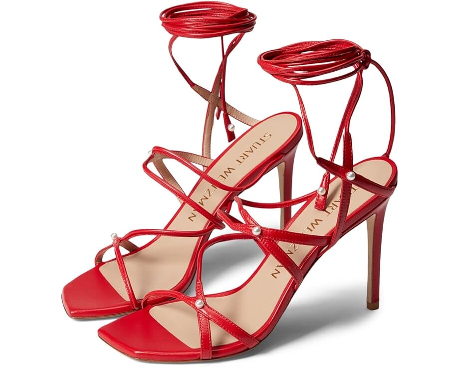 

Туфли Stuart Weitzman Astrid 100 Sandal, цвет Lipstick Red