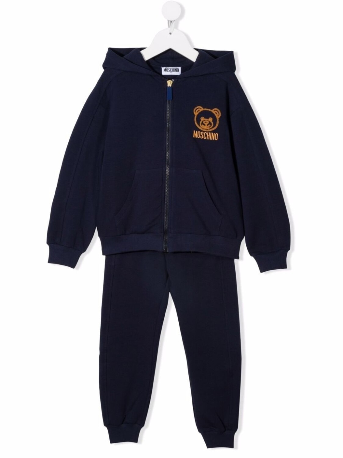 

Moschino Kids спортивный костюм с вышивкой Teddy Bear, синий