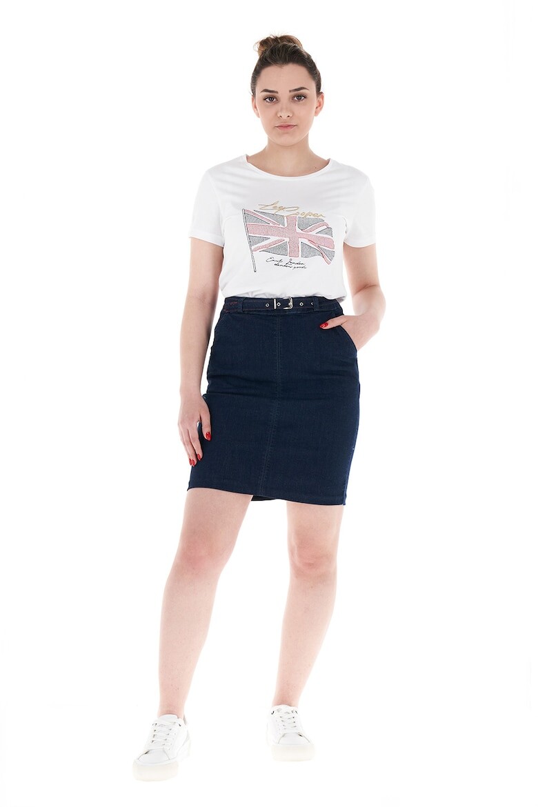 

Джинсовая юбка с высокой талией Lee Cooper, синий