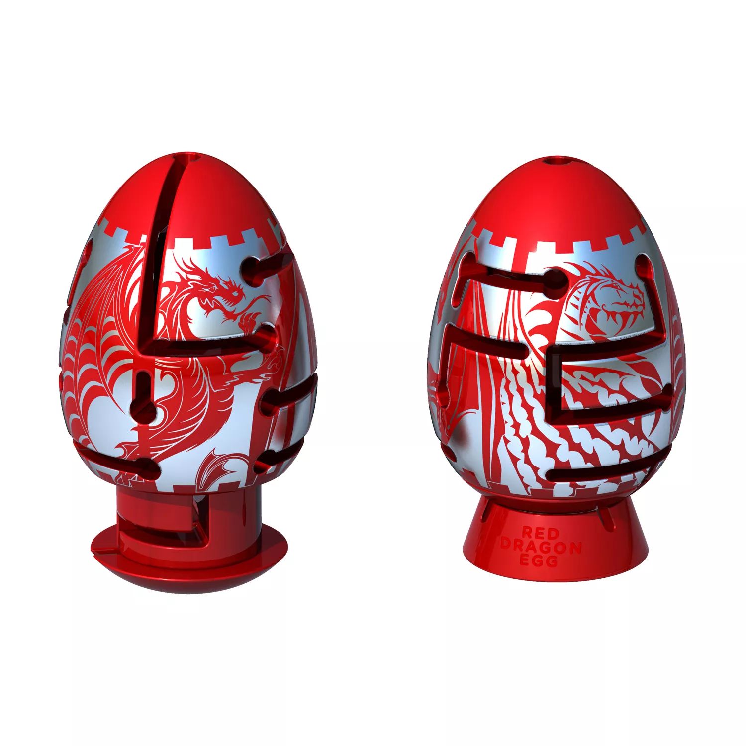 BePuzzled Smart Egg, 2-слойная сложная головоломка-лабиринт с красным драконом BePuzzled