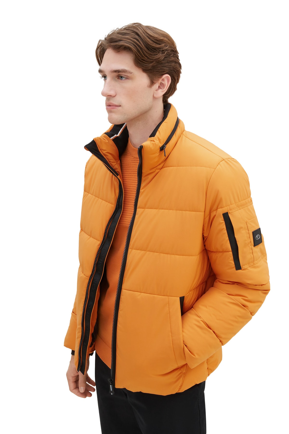 Куртка - Оранжевый - Классический крой Tom Tailor блуза оранжевый классический крой tom tailor denim