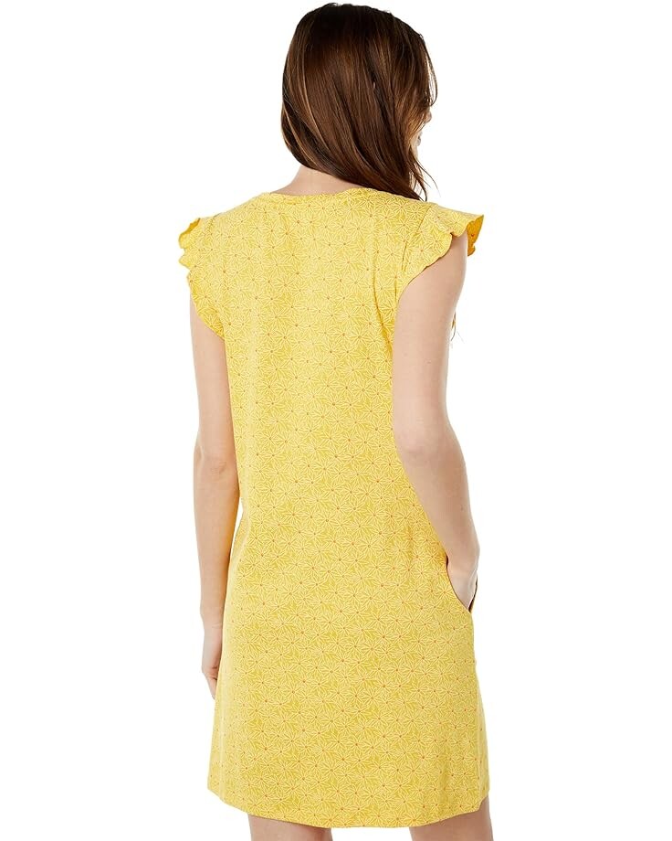 

Платье Toad&Co Rufflita Short Sleeve Dress, цвет Lemon Daisy Print