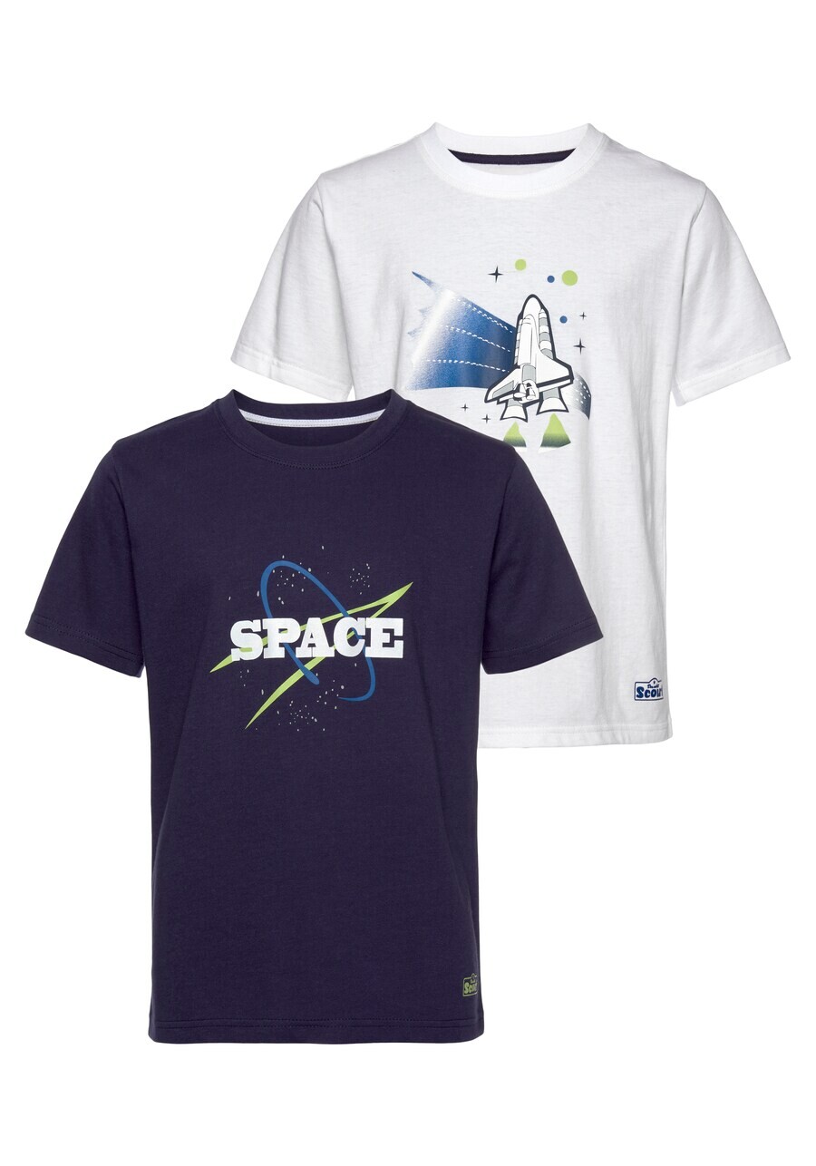 

Футболка SCOUT, цвет marine blue/White