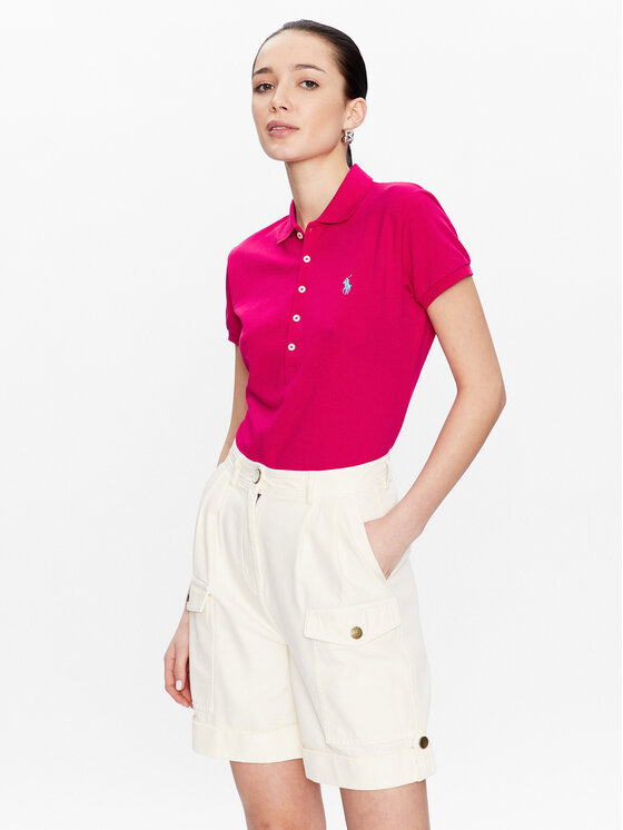 Рубашка-поло узкого кроя Polo Ralph Lauren, розовый