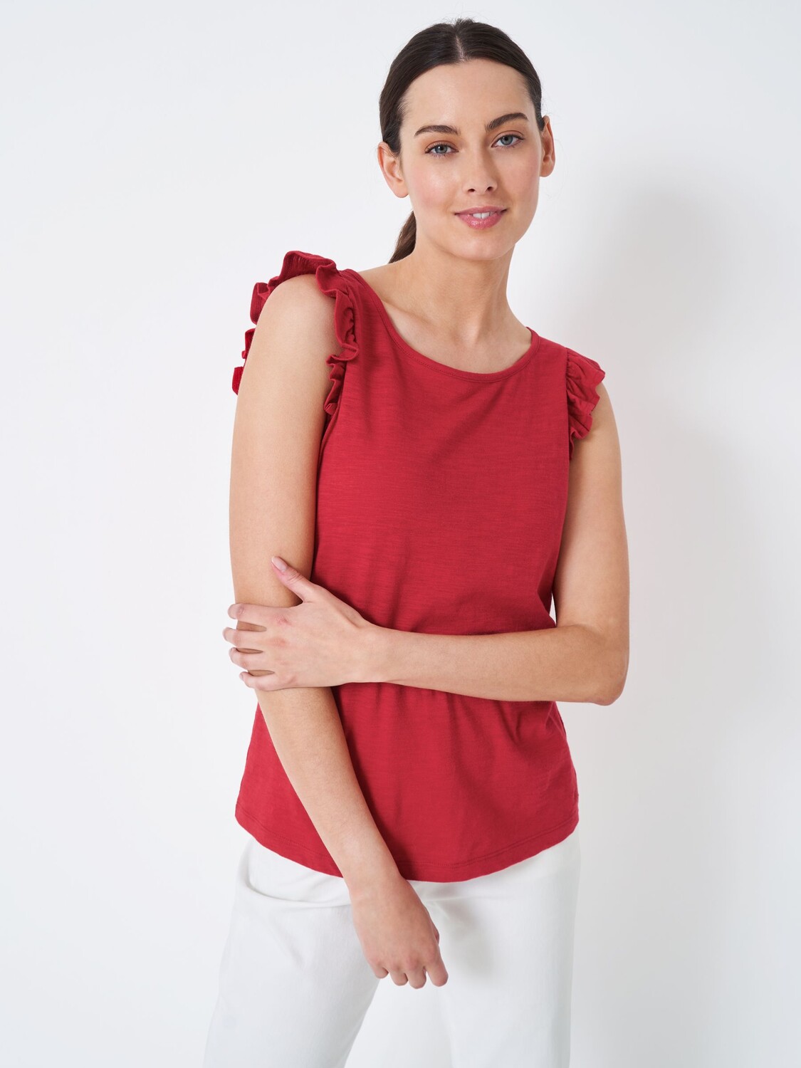 

Хлопковый жилет Crew Clothing Flory, ярко-красный